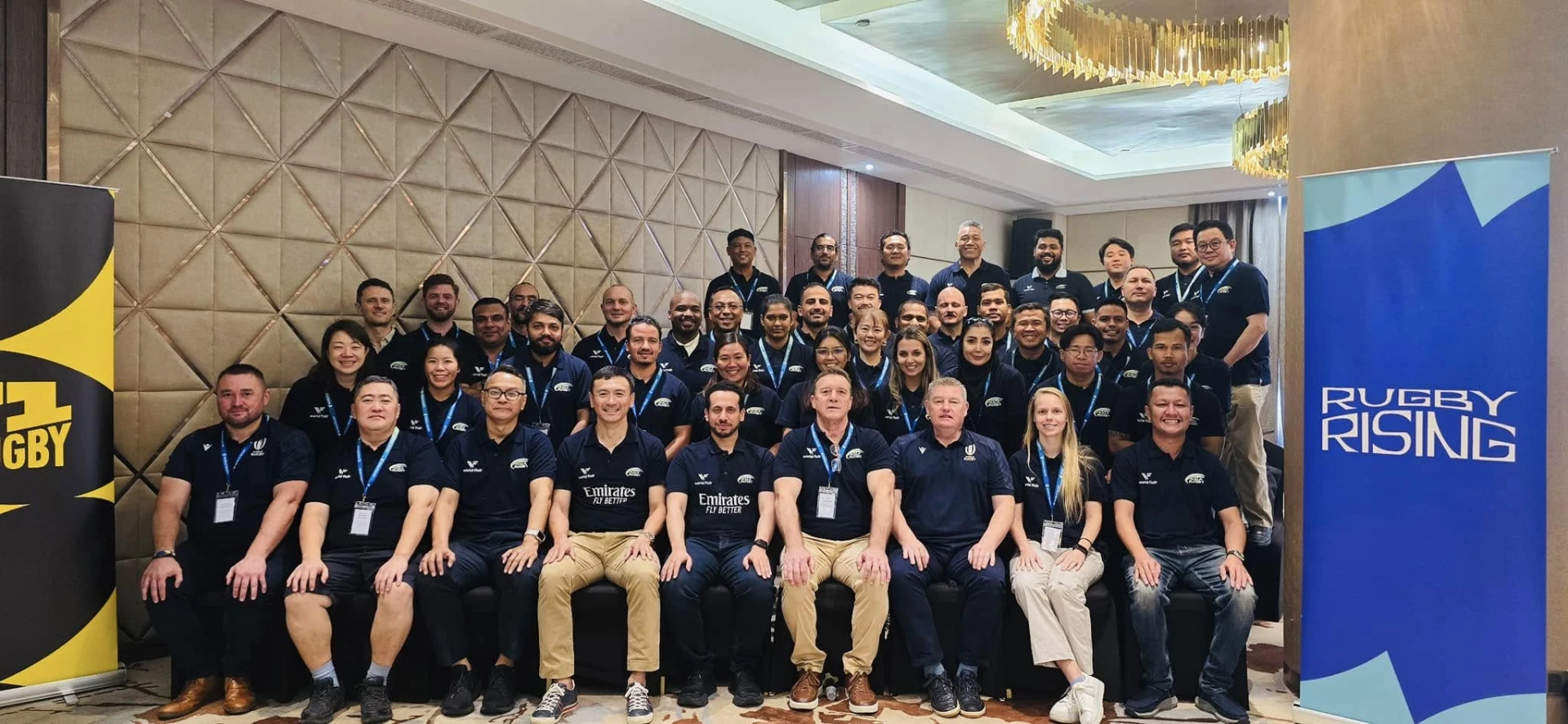Group photo of World Rugby and Asia Rugby growth conference participants